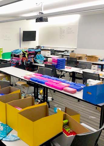 2021 Interns Support the Community Through Annual Backpack Drive and Construction Project for Local Non-Profit